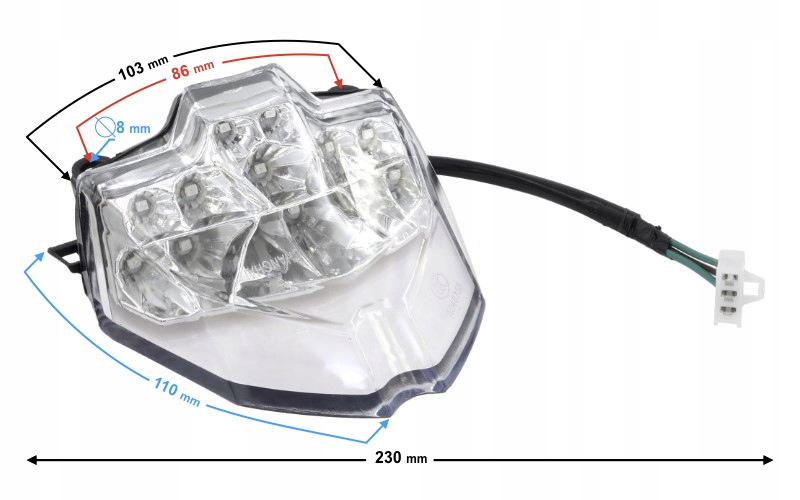 Zadní Světlo Pro Moped Fr 2 Martinelli