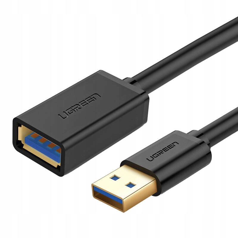Kabel Usb 3.0 Ugreen 2M Przedłużacz Usb-a Męski Żeński Czarny