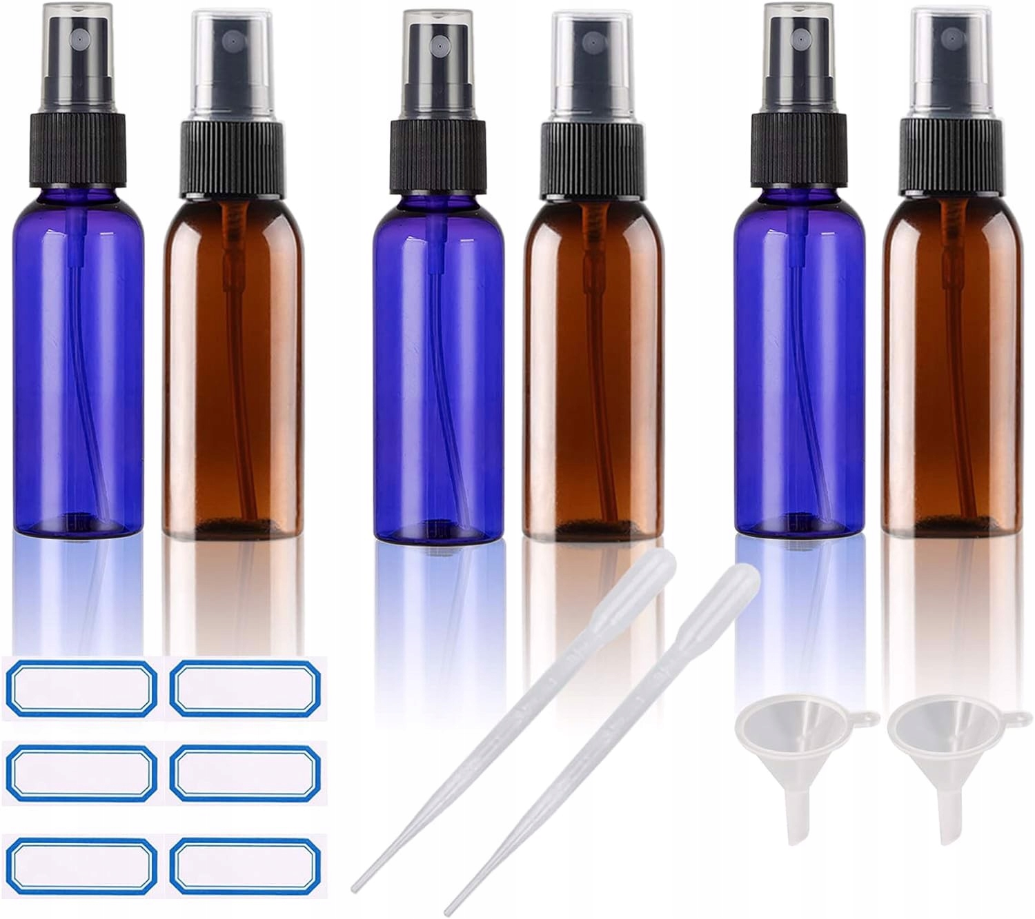 Butelki Podróżne z Atomizerem 100ml 6szt