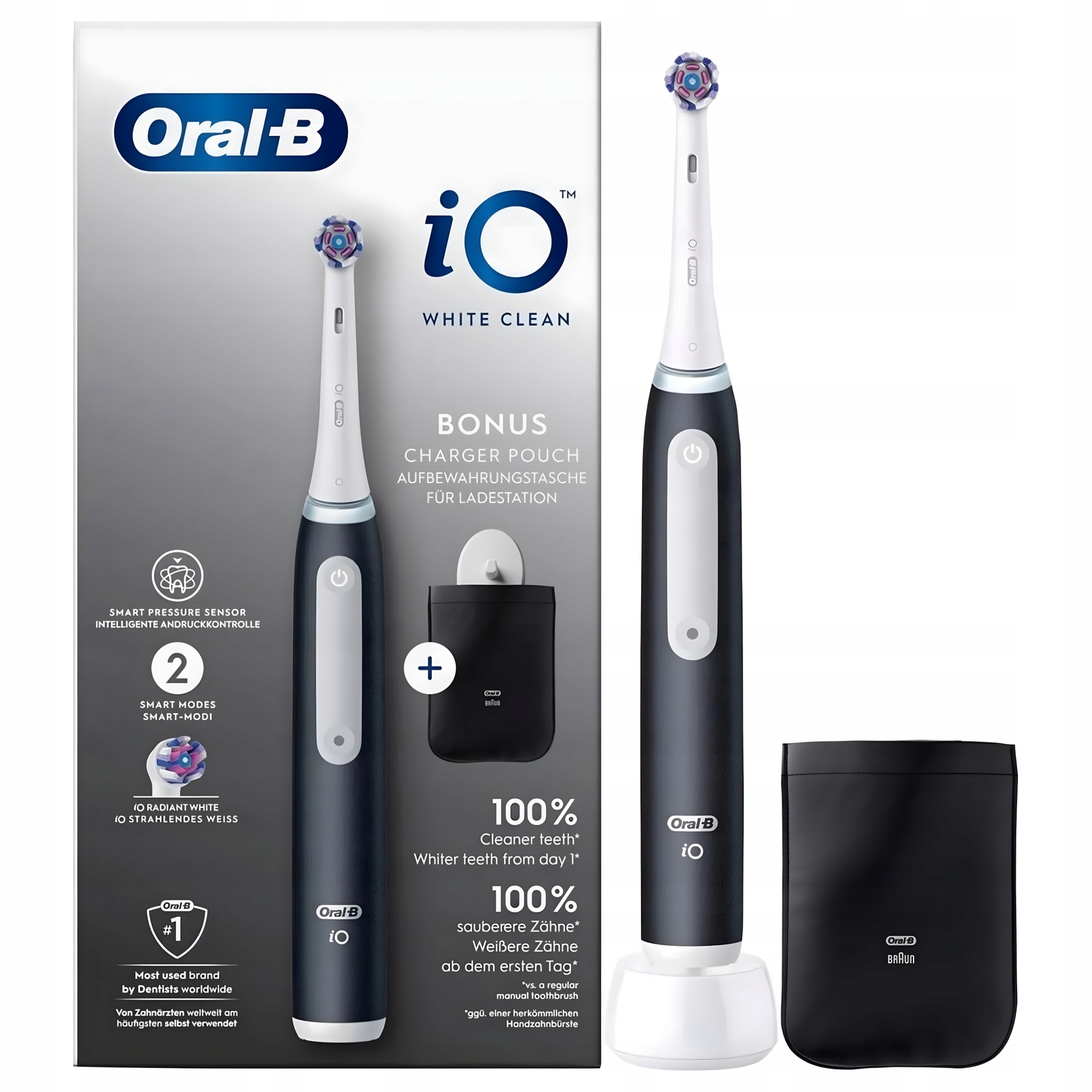 Szczoteczka Magnetyczna elektryczna Oral-B iO White Clean 2 tryby czarna