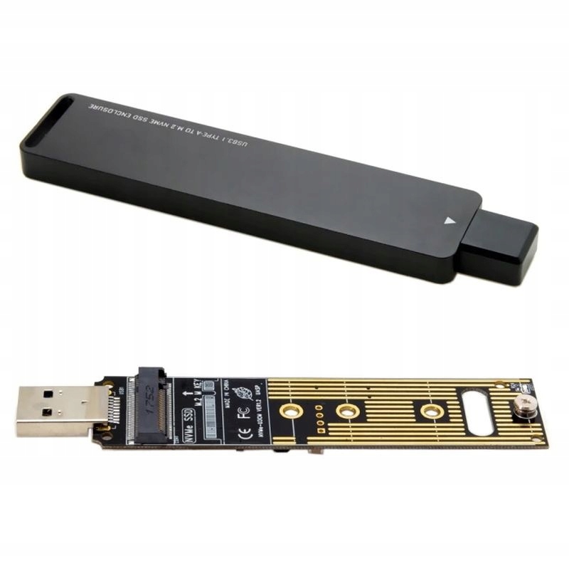 Adapter M.2 NVMe Key M PCIe SSD do USB 3.0 Obudowa Zastosowanie Dysk