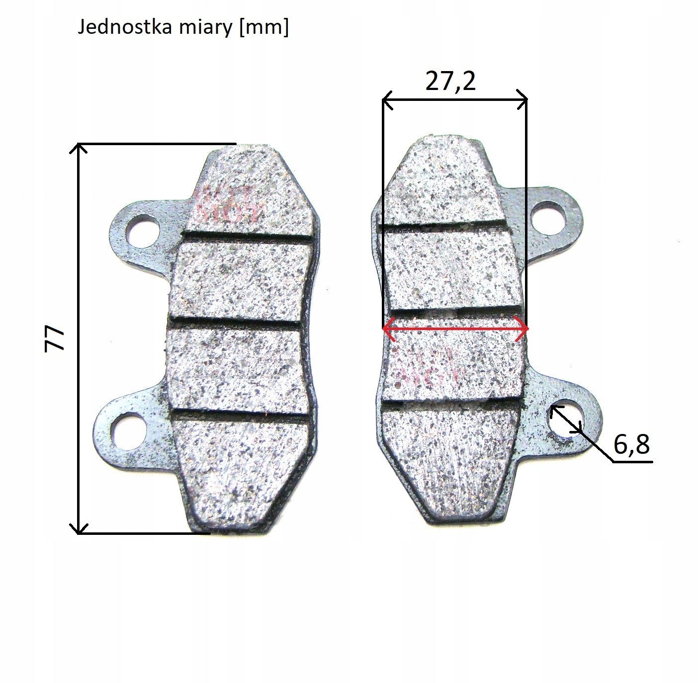 

Junak 806 Klocki Hamulca Hydraulicznego Przód