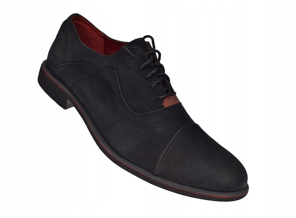 Pánské polobotky z nubukové kůže elegantní casual Polské M103 vel