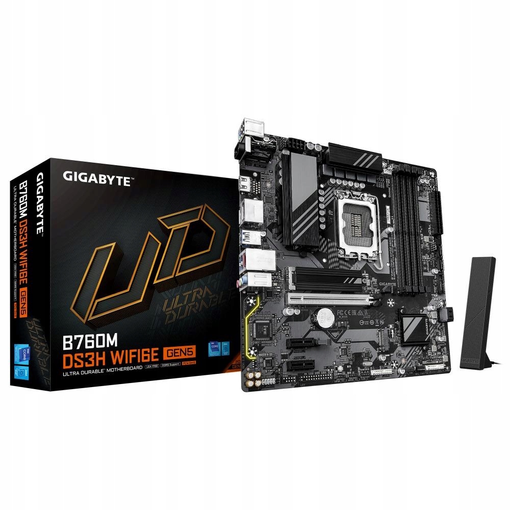 Gigabyte B760M DS3H WIFI6E GEN5/ Lga 1700/ mATX B760M DS3H WF6E GEN5