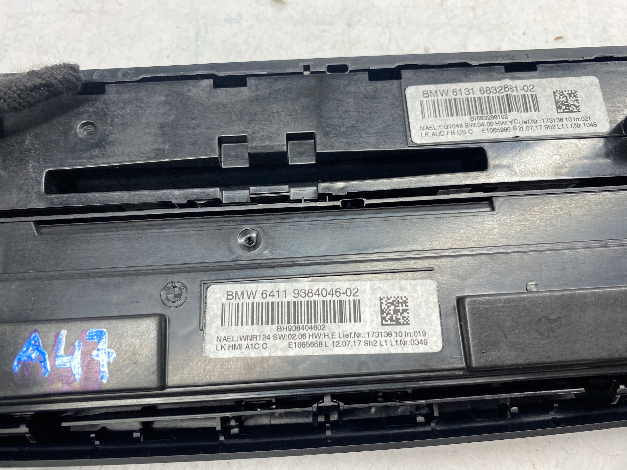 BMW F30 Unite commande clima RADIA 9384046 6832881