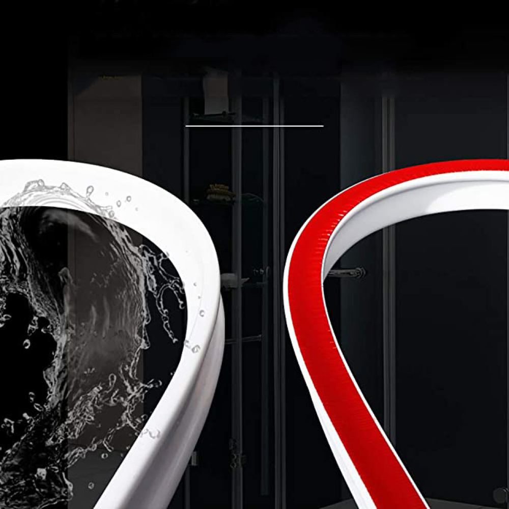 BARIERA WODNA DO ŁAZIENKI USZCZELKA DO ŚCIANY PRYSZNICOWEJ SILIKONOWE 100CM Długość 100 cm