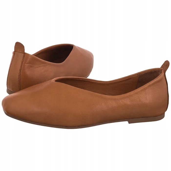 Kožené dámské baleríny Artiker Hnědá 58C2610 Brown