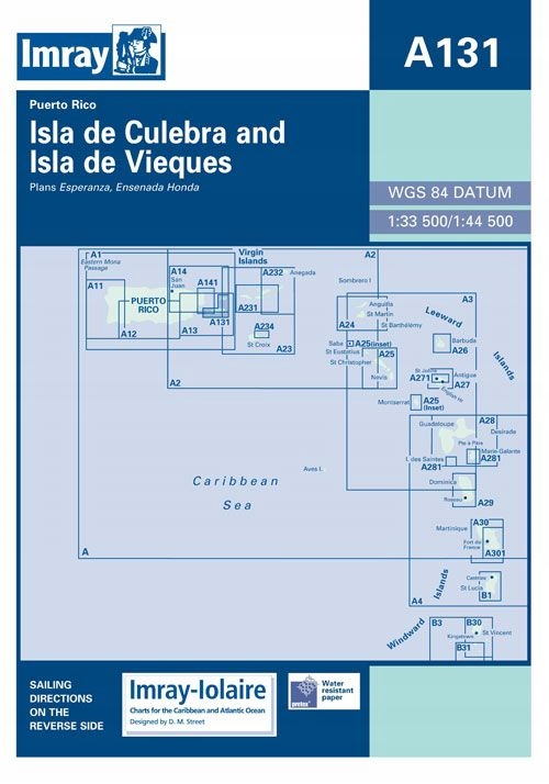 Imray A131 Isla de Culebra and Isla de Vieques