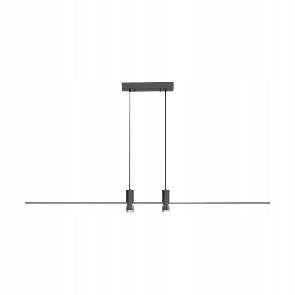 Závesná Led lampa čierna lineárna 80 cm nad ostrovný stôl bar 4000K V-tac