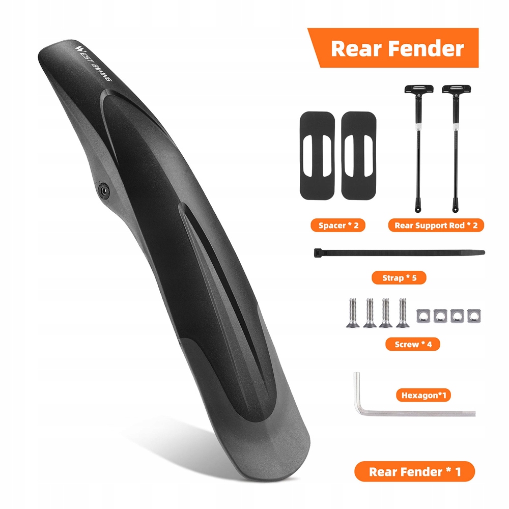 Bike Motgruard Wzicie Szybkie wydanie 26-29in Universal Bike Fenders 43