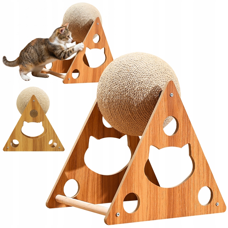 Levně Škrabadlo Pro Kočky Kočky Velká Kočičí Koule Hračka Stabilní