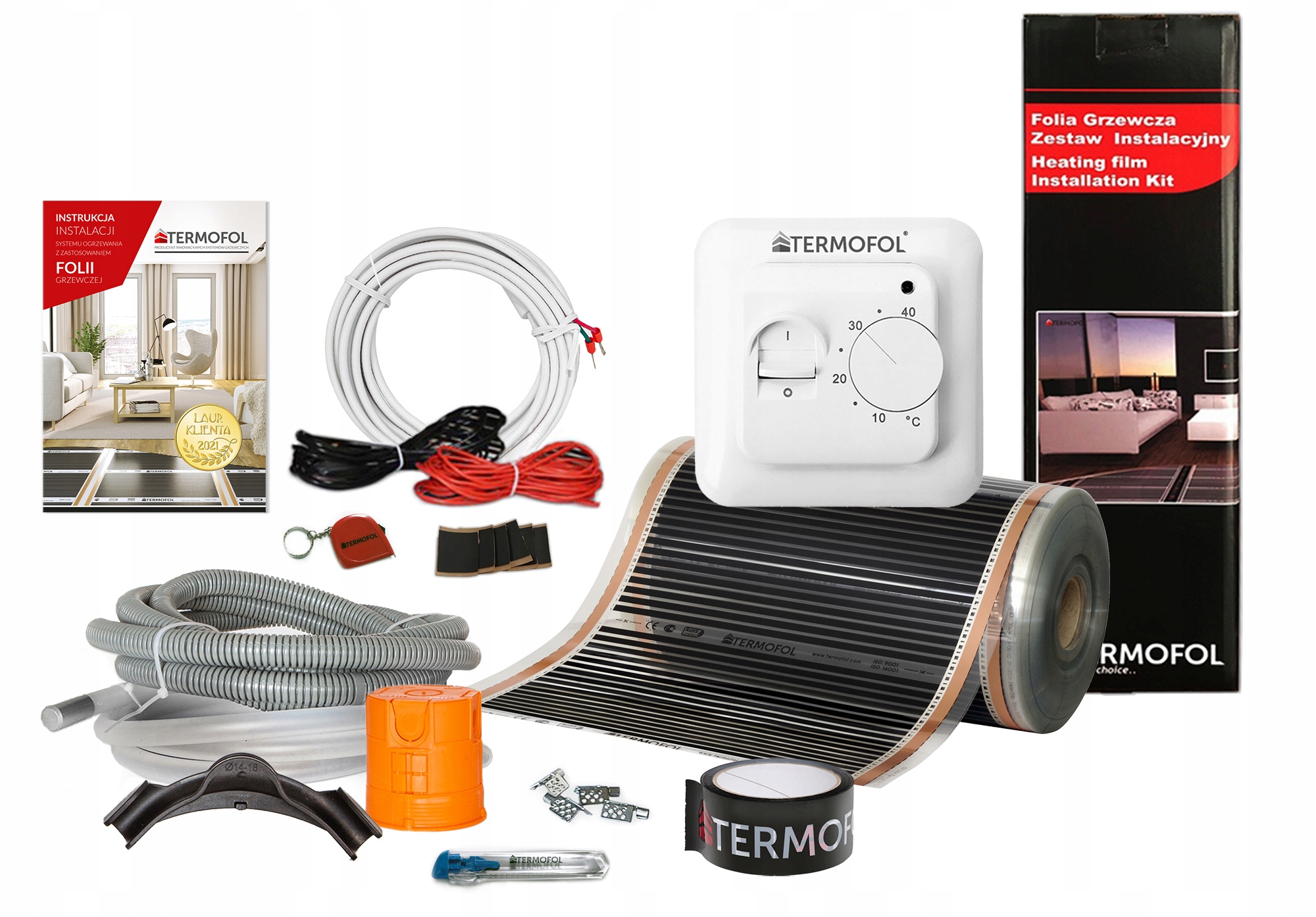 

2m2-Zestaw Folia-Mata grzewcza 50cm 80W/m2-TF-H3