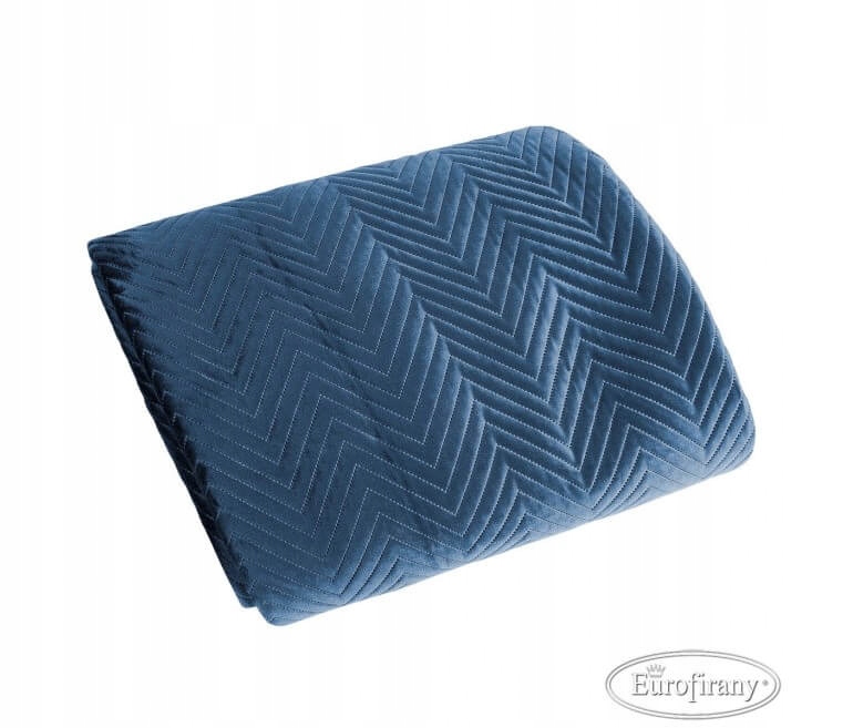 Velurová přikrývka Sofia 200x220 Eurofirany, modrá