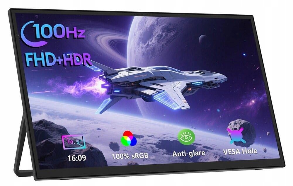 Monitor przenośny do laptopa telefonu 18,5