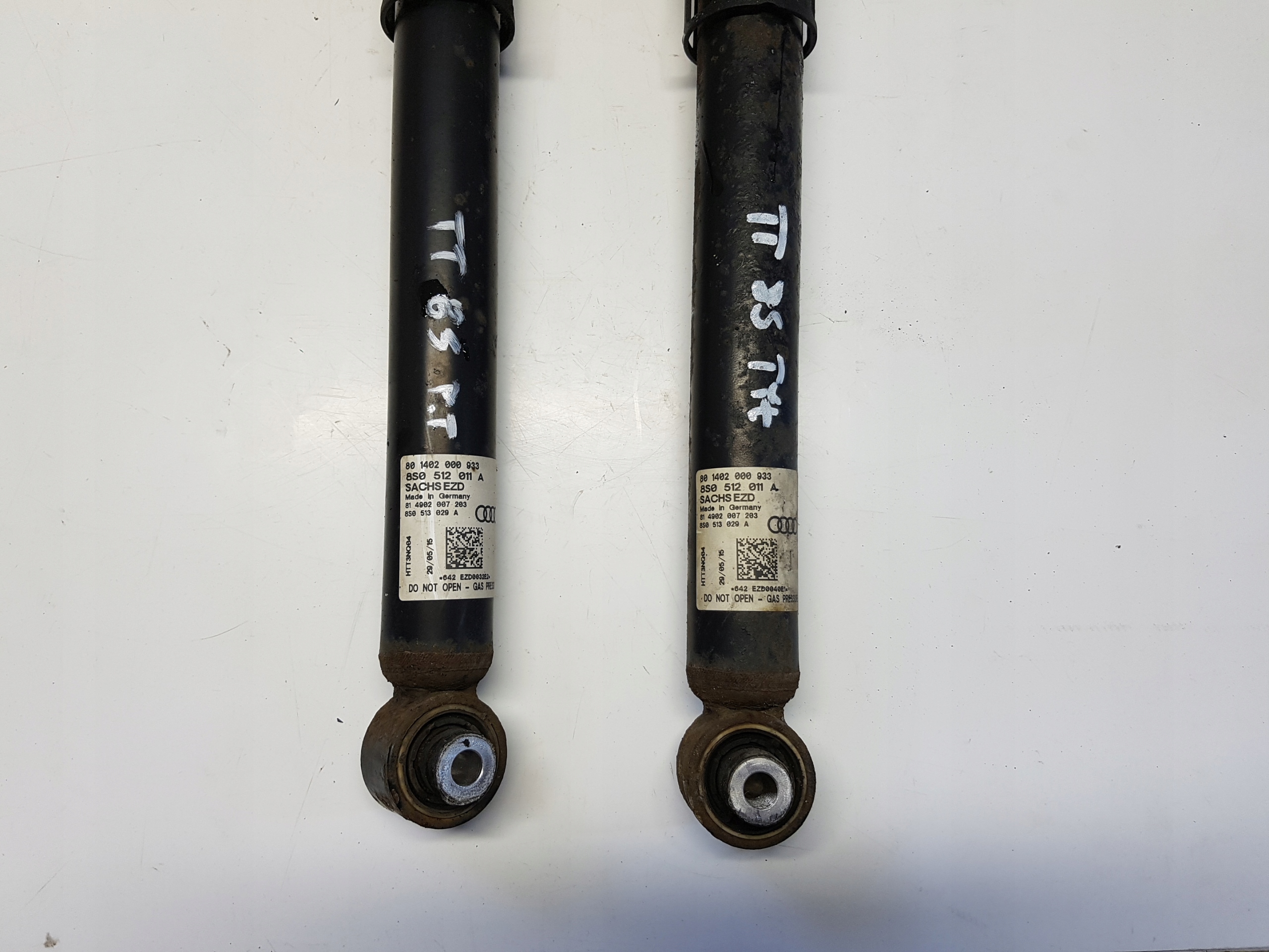 AUDI TT 8S 2.0 TFSI shock absorbers rear part rear. s-line