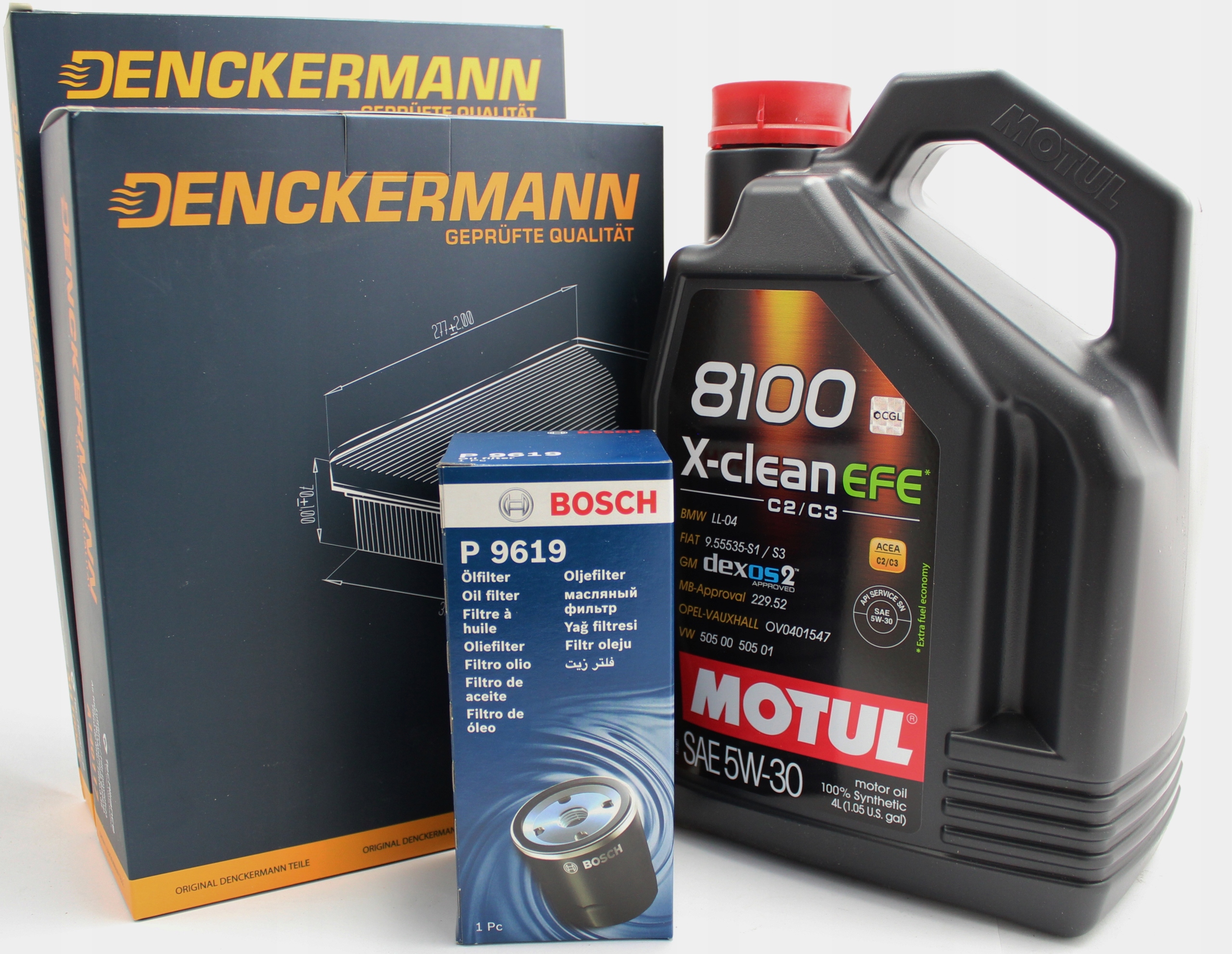 Фильтры + масло MOTUL 5W30 AUDI A4 B7 2.0 TDI 140KM