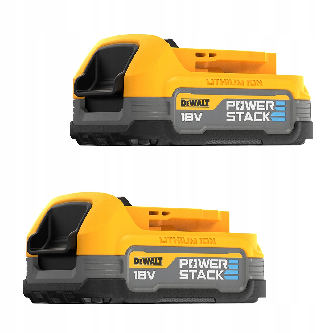 2 akumulatory 18V Powerstack 1,7Ah DeWALT DCBP034 Pojemność akumulatora 1.7 Ah