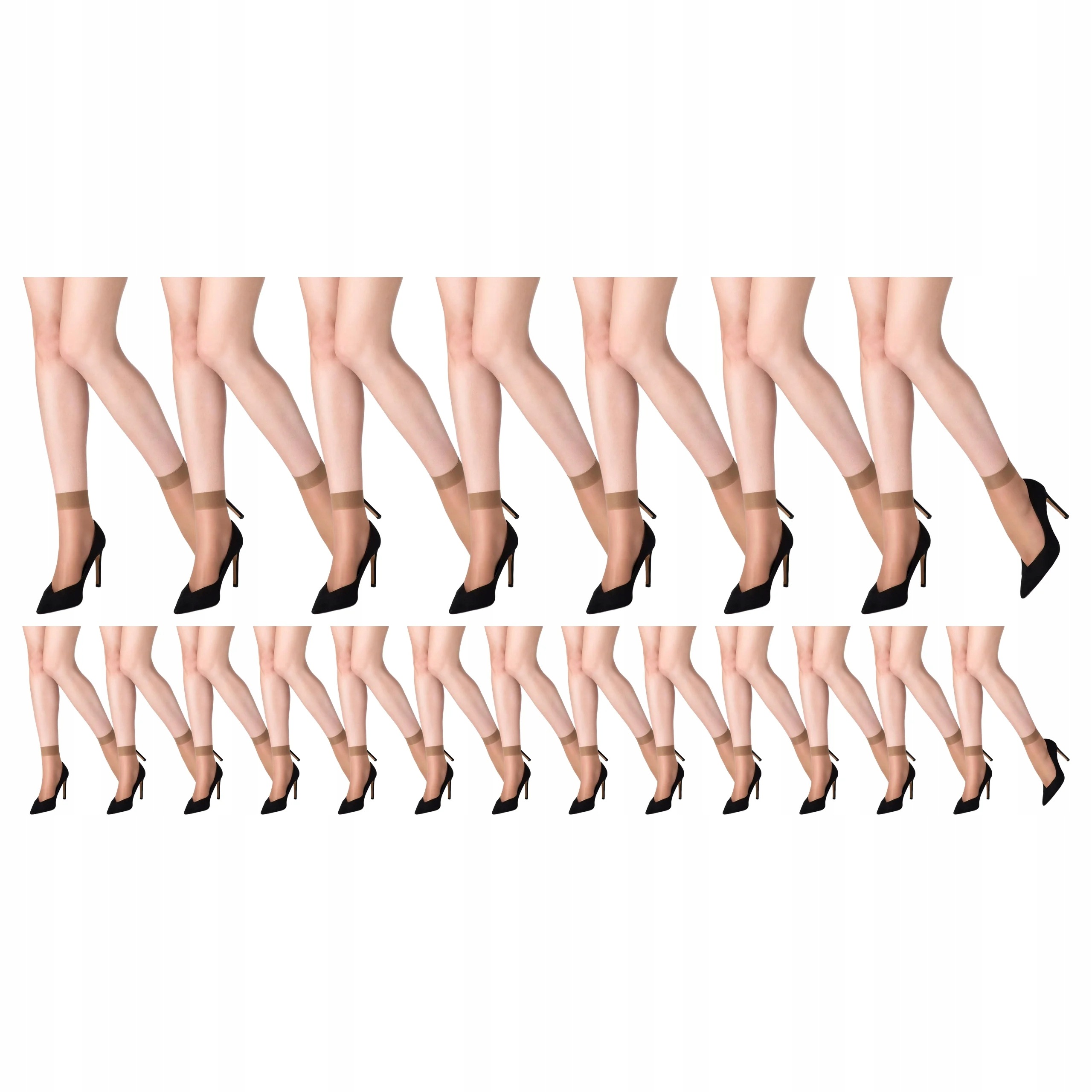 20 x Tenké Ponožky Klasické 15 den 2 páry Petky Marilyn Glace