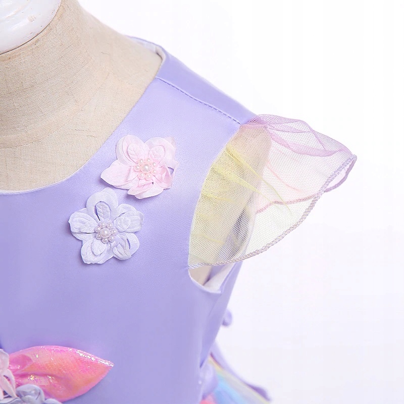 Sukienka Jednorożec unicorn tiul strój kostium 128 Wiek dziecka 7 lat +