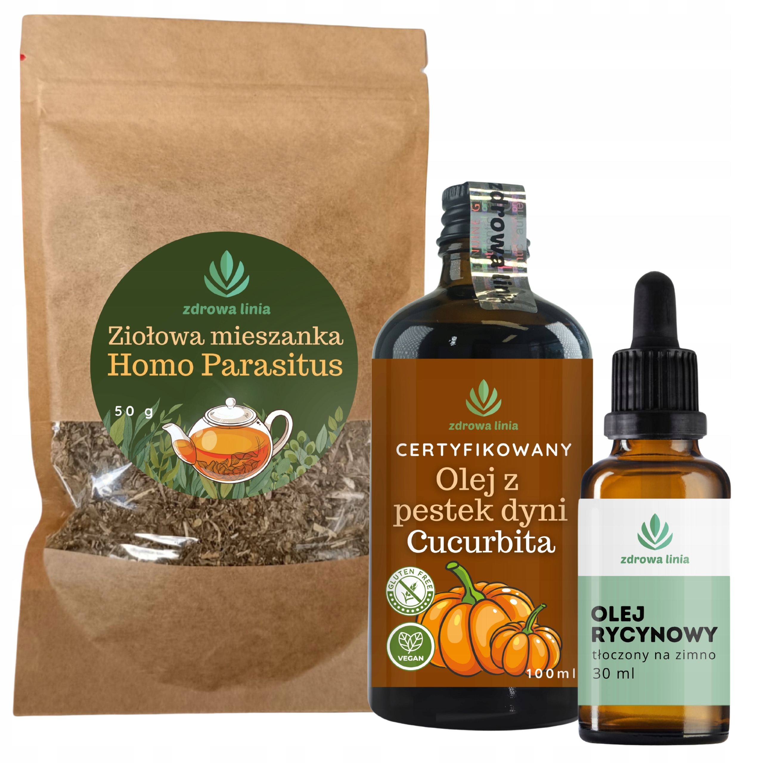 Levně Sada čištění 3 kroků Dýňový olej Cucurbita Parasitus Rycin