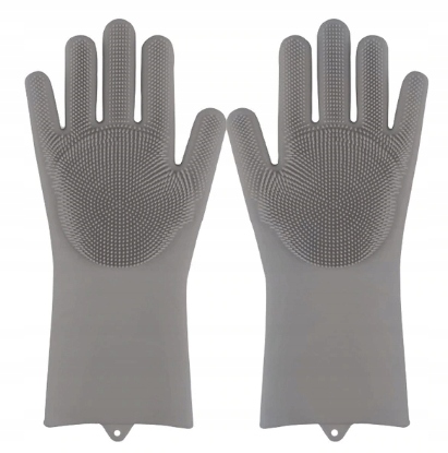 Magické Silikonové víceúčelové Rukavice Šedé