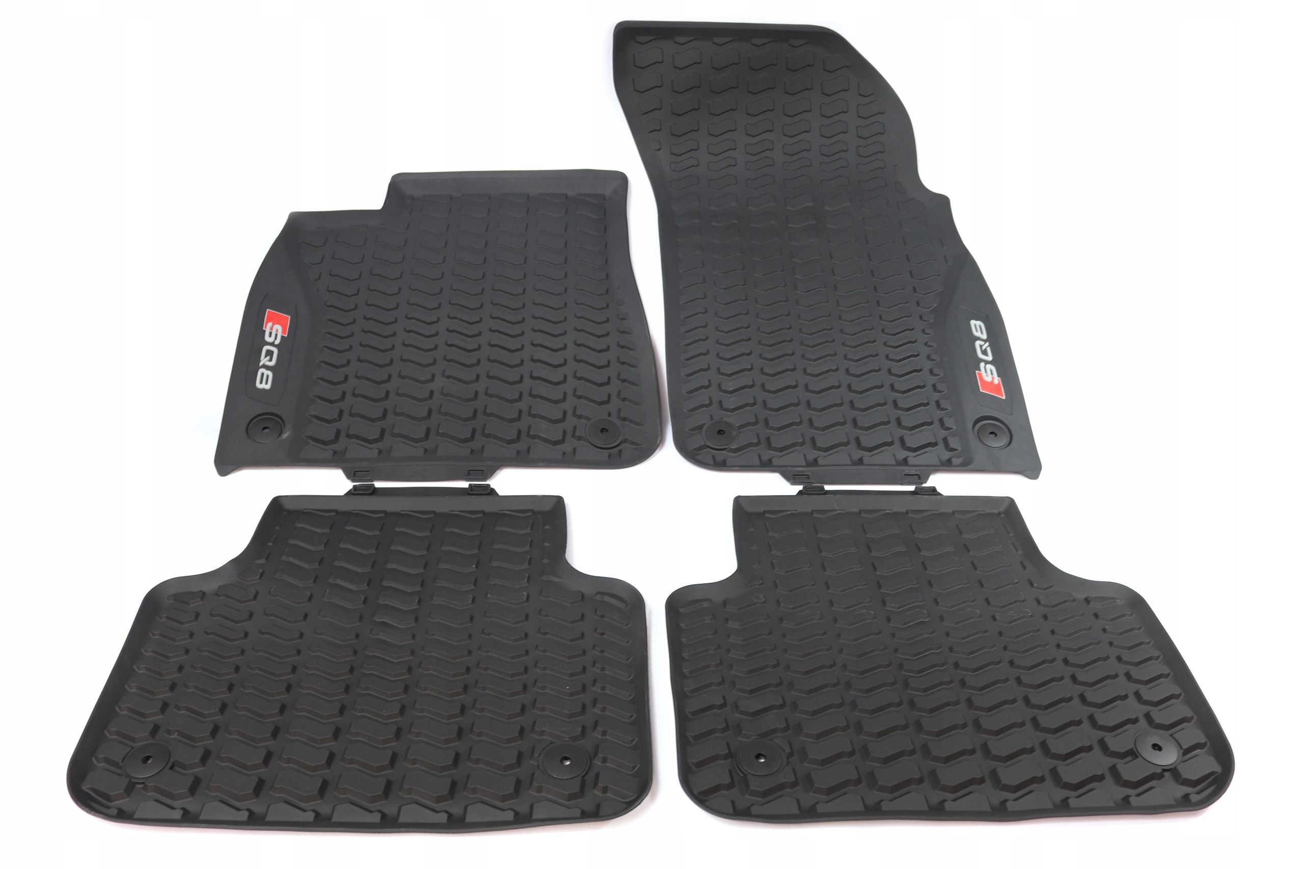 DYWANIKI GUMOWE PRZÓD TYŁ AUDI Q8 SQ8 KOMPLET ORYGINAŁ JAKOŚĆ PREMIUM ASO