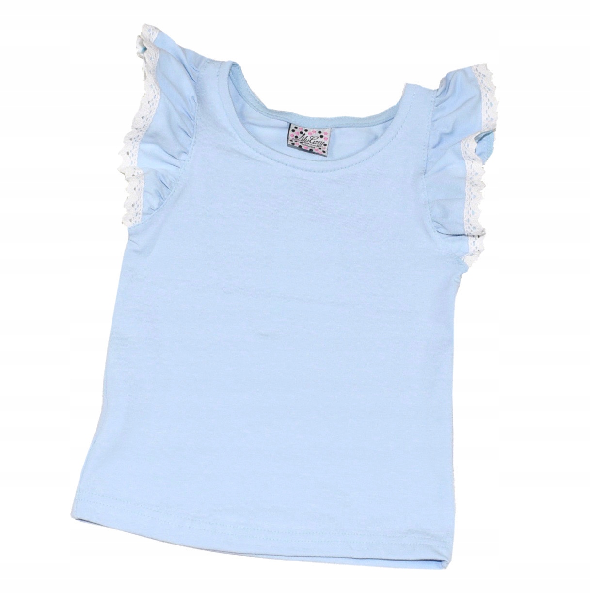 

Bluzka bawełniana falbanka koronka Lily Grey 146