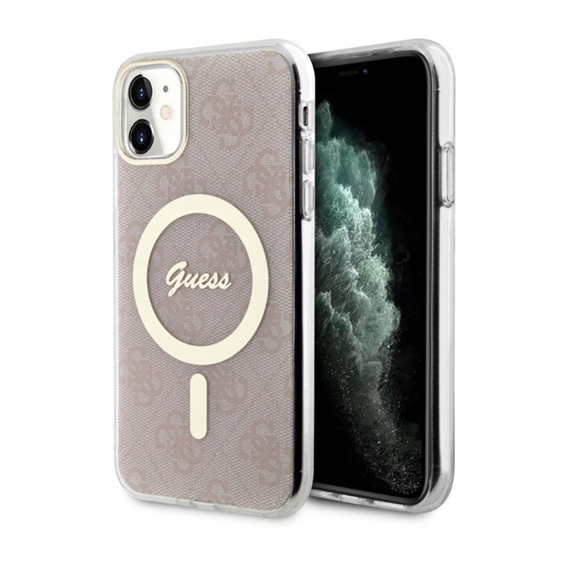 Guess MagSafe Etui do iPhone 11 (Różowy)