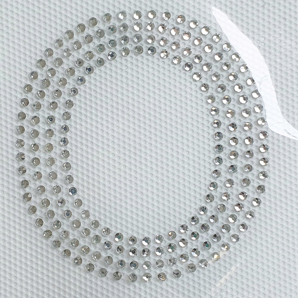 Naprasowanka na odzież z cyrkoniami - Litera duża do personalizacji O