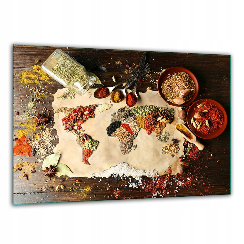 SZKLANA DESKA DO KROJENIA 30x22 PRZYPRAWY SZKŁO HARTOWANE