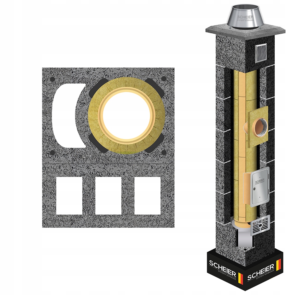 Keramický systémový komínový systém 180 6 m