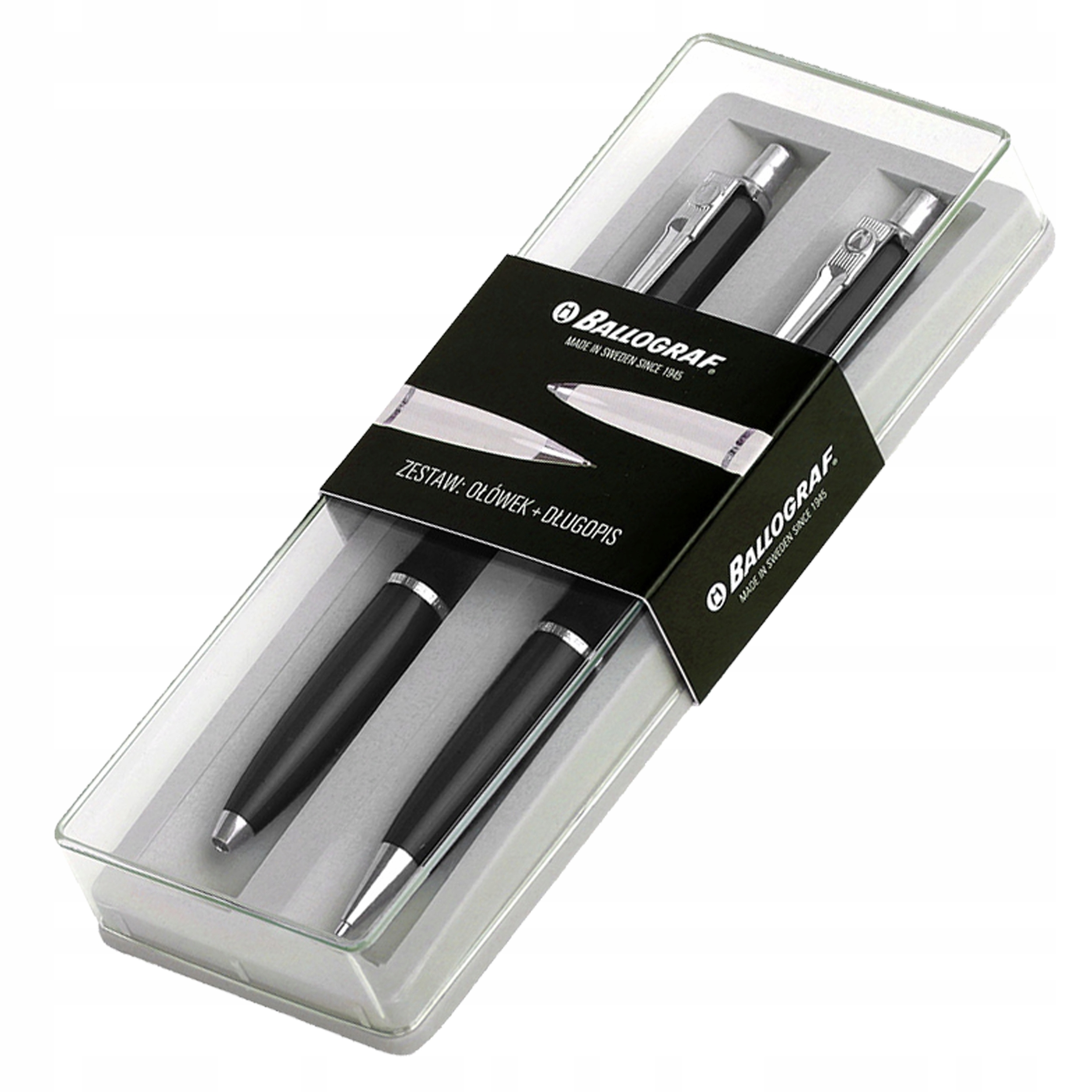 Zestaw Długopis Ołówek Automatyczny Epoca P Czarny Etui Ballograf