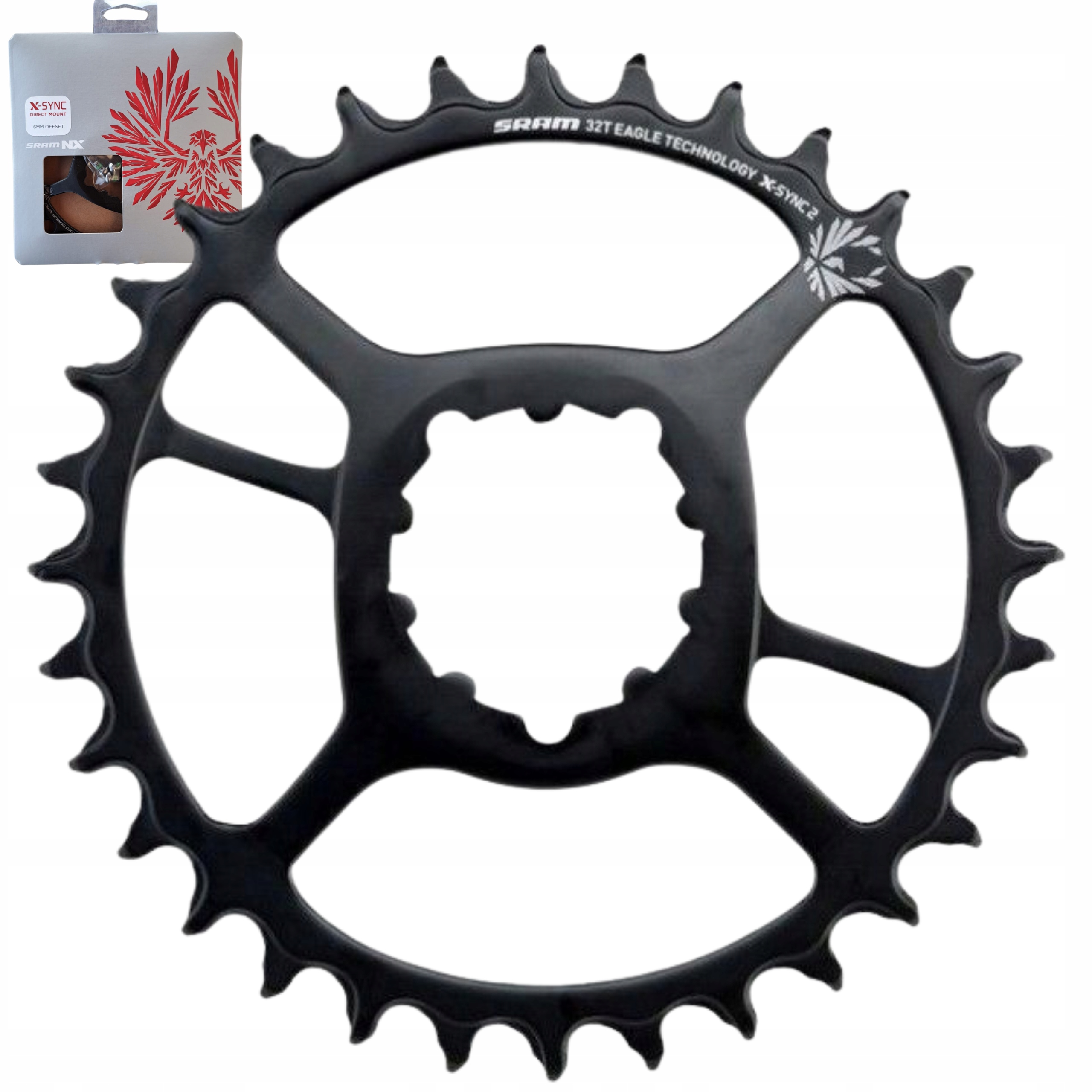 Zębatka korby Sram Nx Eagle X-sync DM 6 mm Offset 34T 34 zęby 1x12 rz. Box