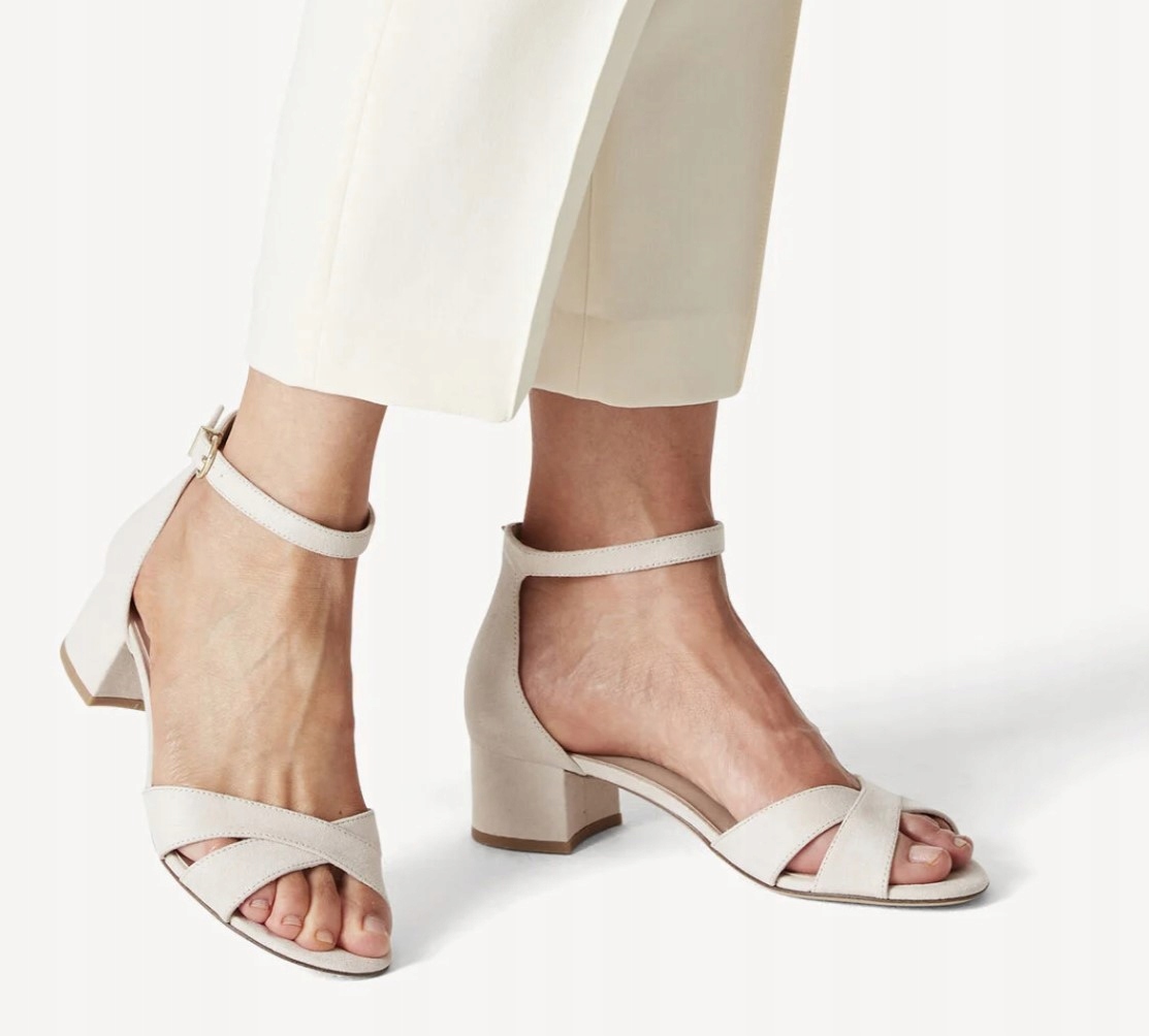 Tamaris Dámské Sandály Na Podpatku Béžové 39 6DA