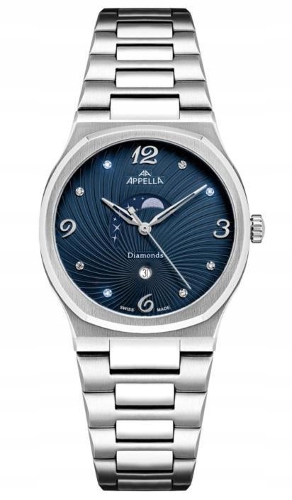 Nové Originální dámské hodinky Appella L32006.5175DQS Diamonds datumovka