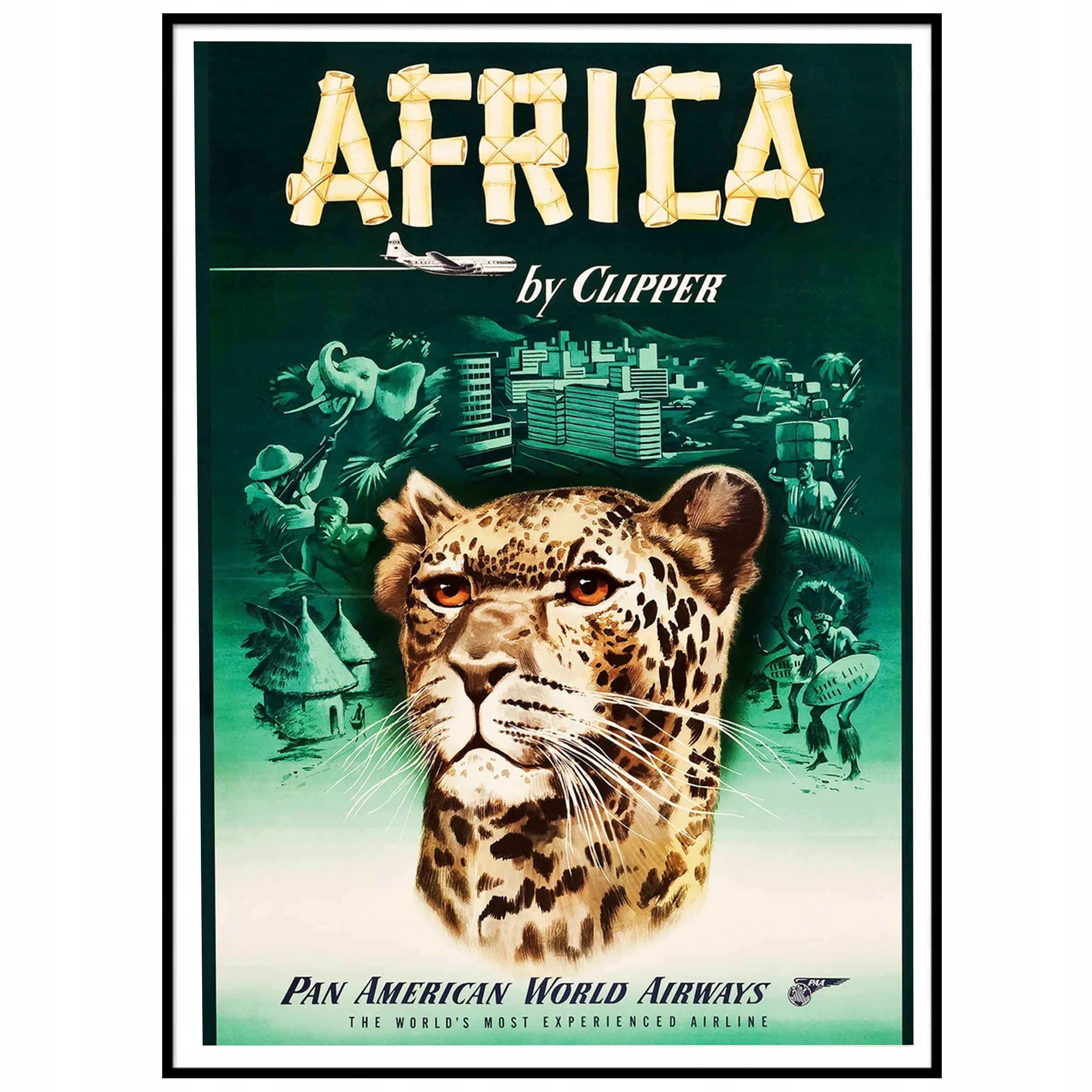 

Plakat Vintage Afryka Obraz Na Ścianę Duży 50x70