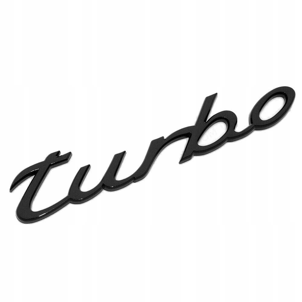 PORSCHE EMBLEMAT ZNACZEK TURBO CZARNY POŁYSK 911 cayenne panamera macan 718