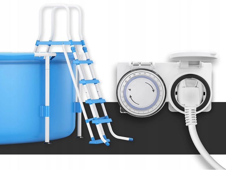 PROGRAMATOR CZASOWY MECHANICZNY NA ZEWNĄTRZ IP44 24H WŁĄCZNIK ANALAGOWY Kod producenta Programator czasowy 24H IP44