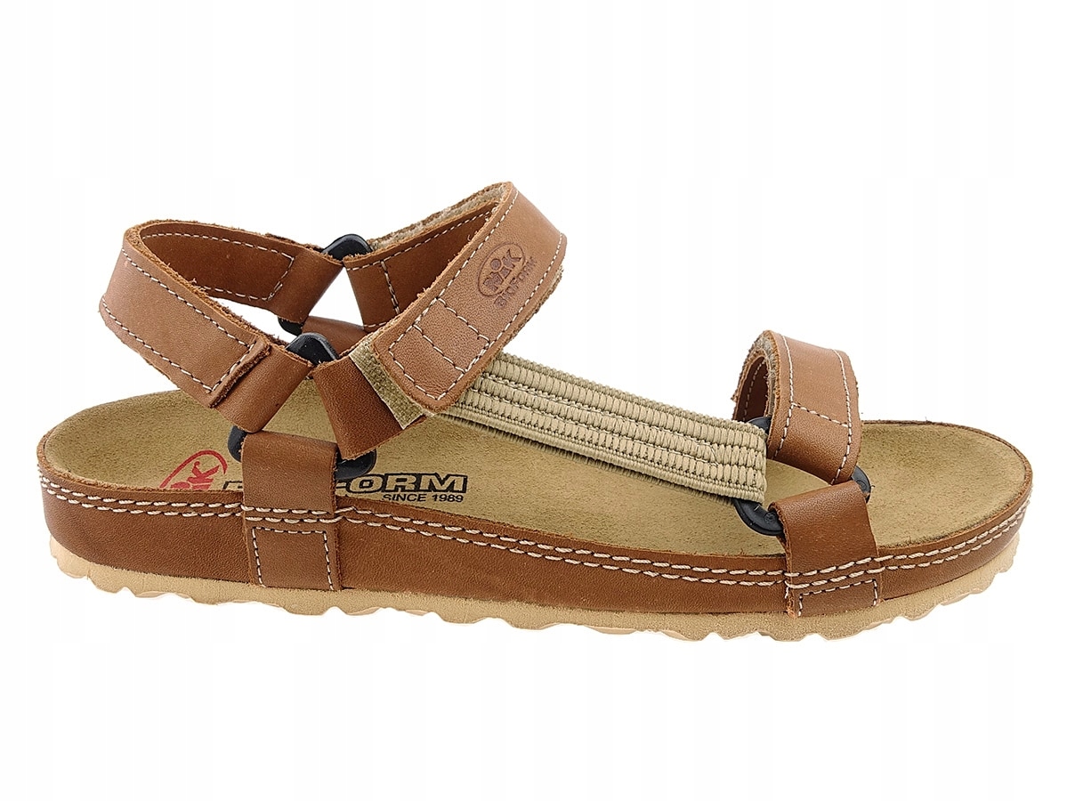 Nik Bioform sandały 07-0090-01-903 j.brąz skóra 39