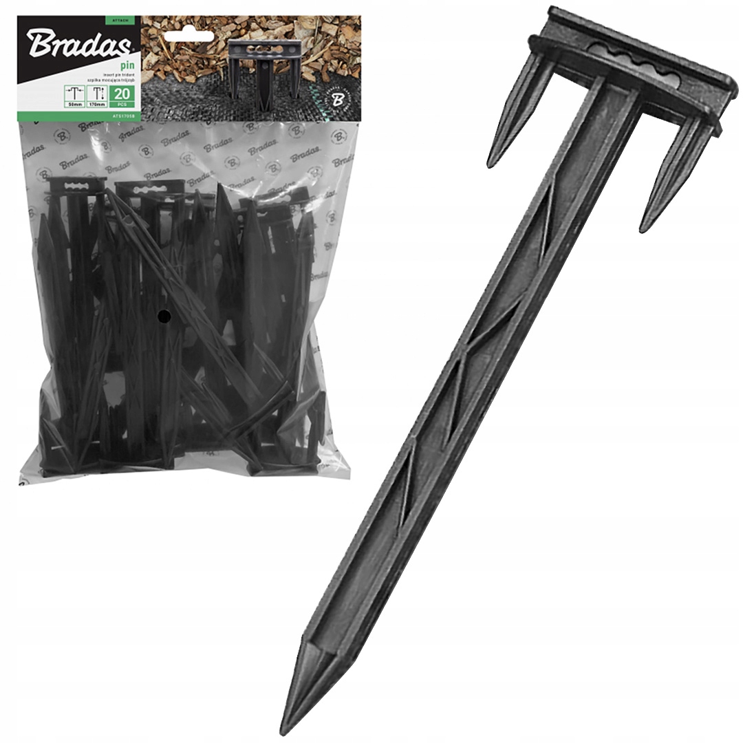 

Szpilka kotwa do agrotkaniny 17cm trójząb Bradas
