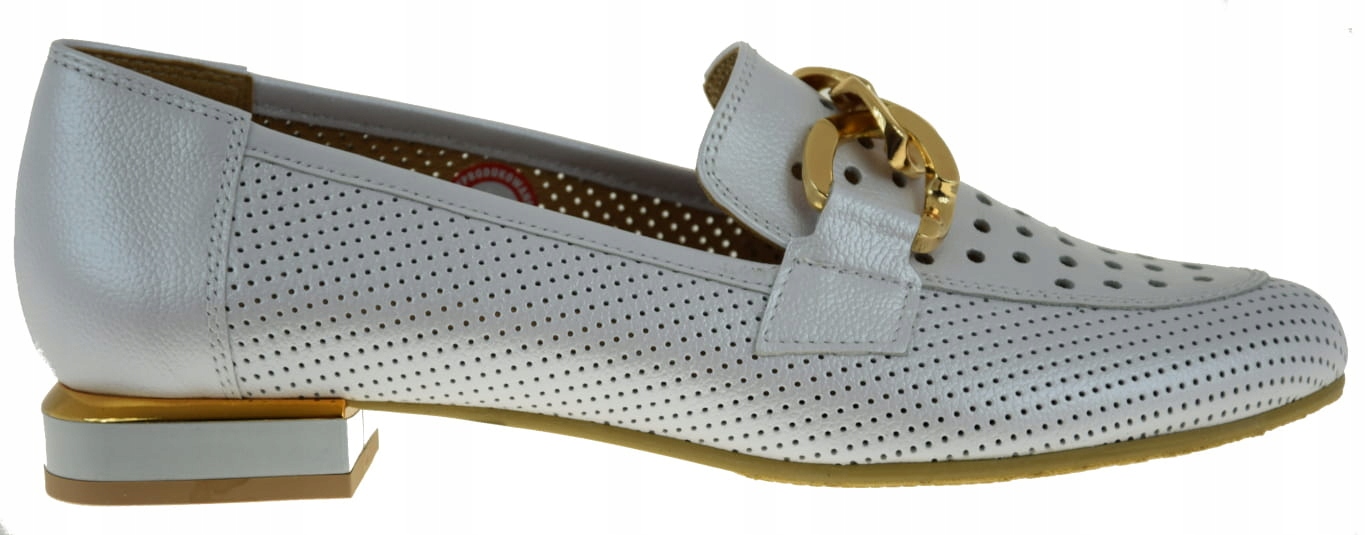 Dámské Polobotky Perforované Bílé 974, Velikost 36