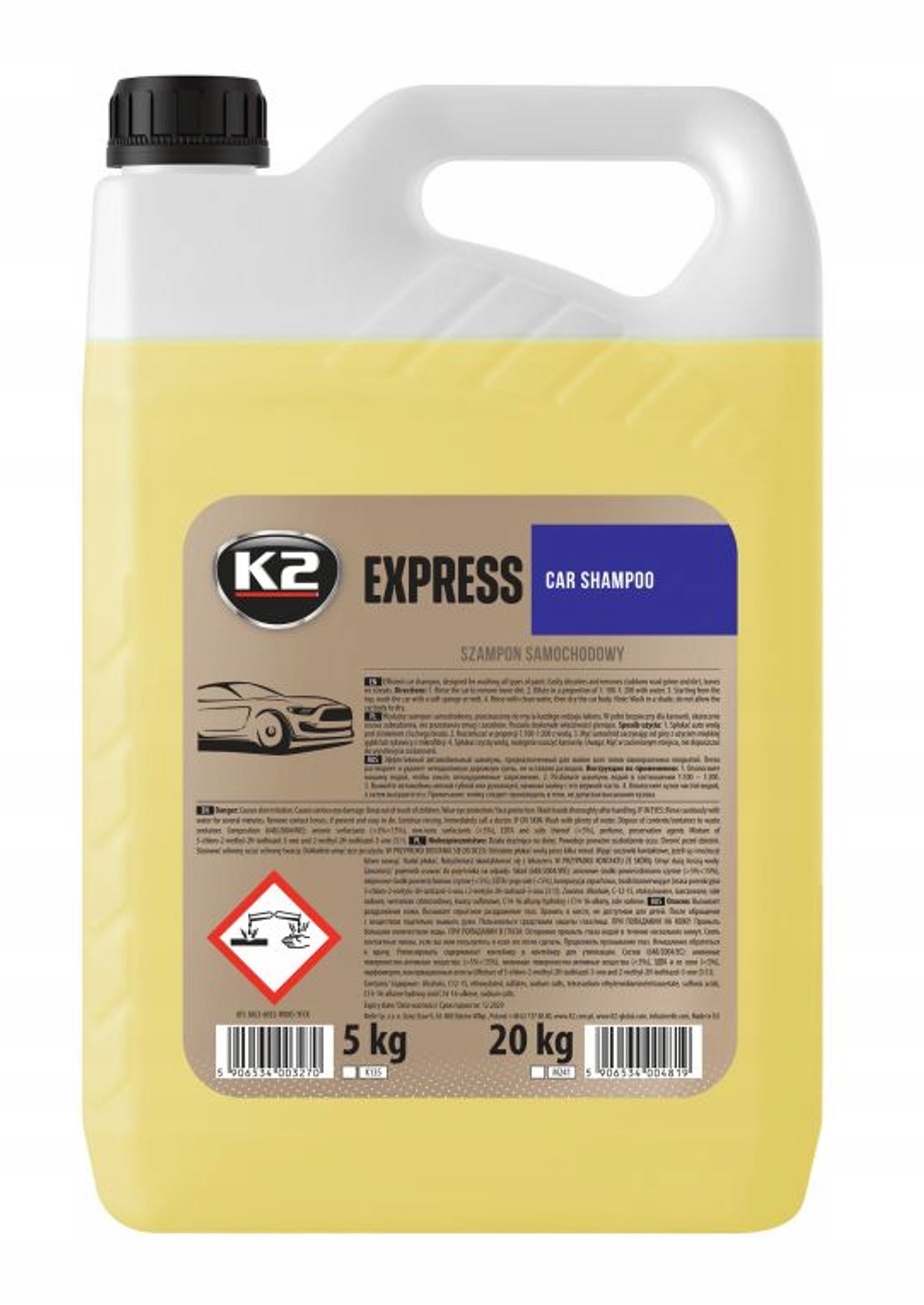 

K2 Express 5L Szampon Samochodowy 5 L Koncentrat
