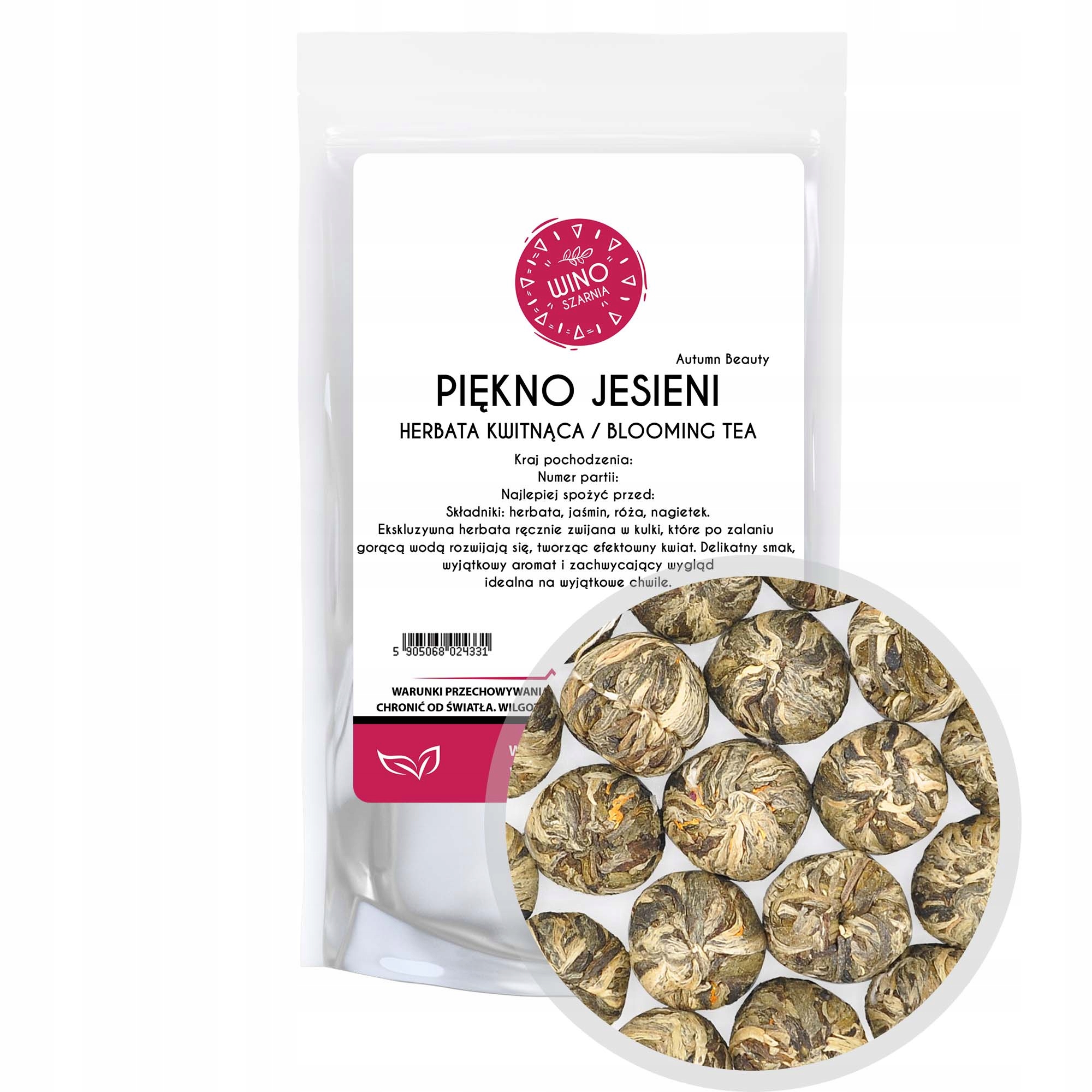 Zelený kvetoucí Čaj Podzimní krása 1kg