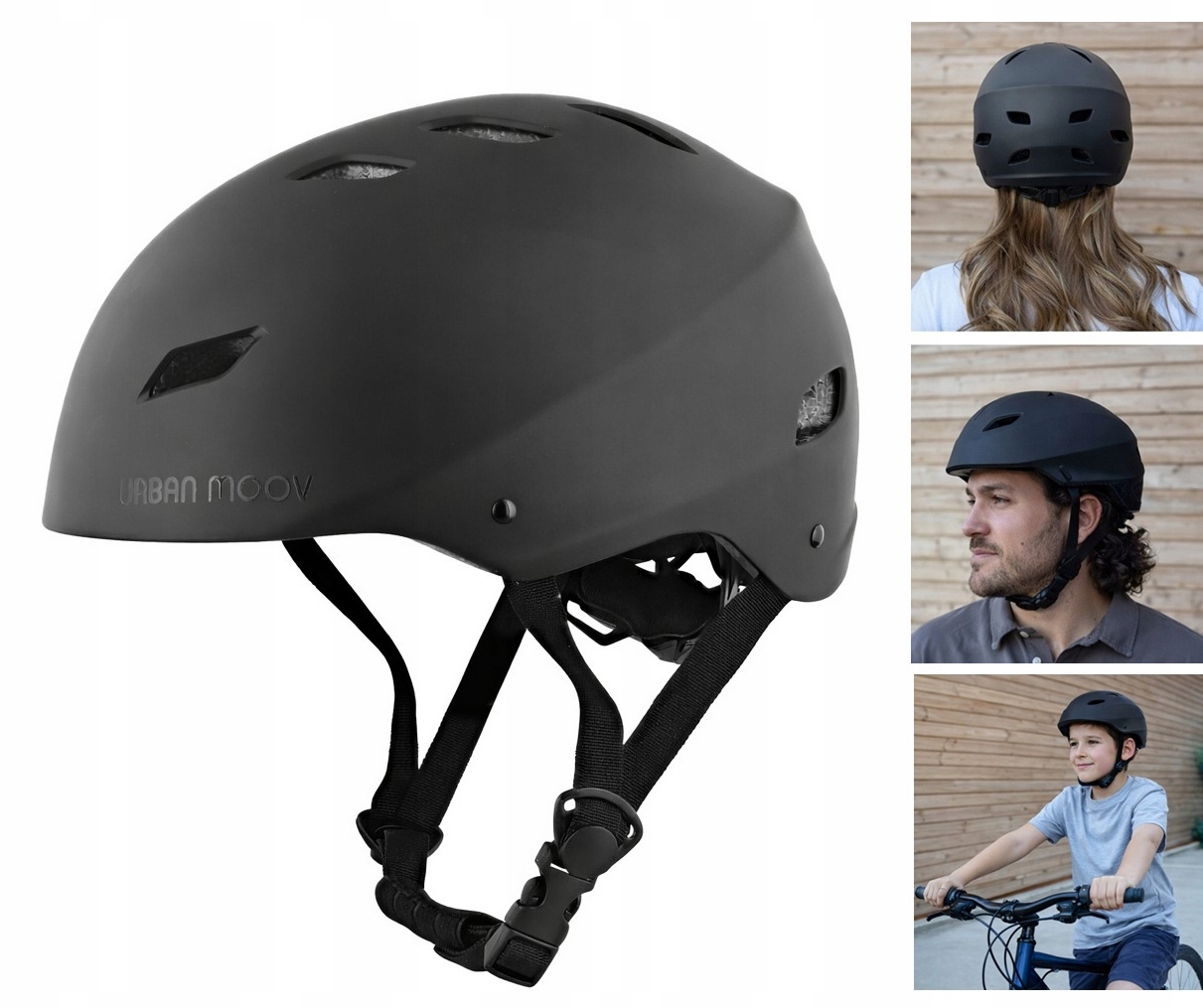 Kask Rowerowy Miejski Damski Męski na Rower Hulajnogę M 55-58 cm
