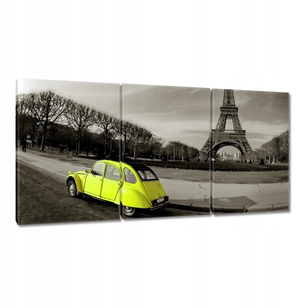 

Obrazy 120x60 Żółte autko we Francji