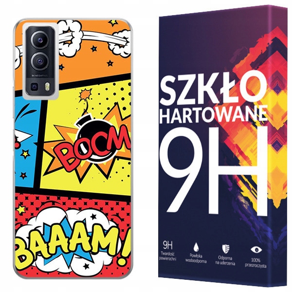 

Etui Do Vivo Y52 5G Pokrowiec Artcase Szkło 9H