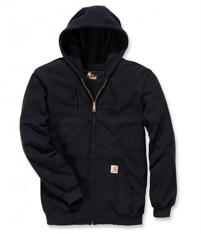 Mikina Carhartt Midweight s kapucí, zip, černá