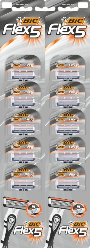 Bic Holicí strojek Bic Flex 5 karet 1 balení 10 Ks