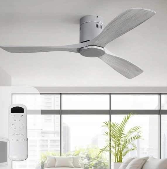 Stropný ventilátor Sofucor 132 cm drevo diaľkový ovládač DC