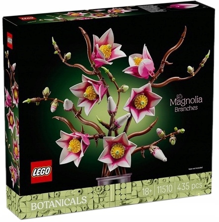 435 dílků stavebnice Lego Botanicals Větvičky magnólie 11510